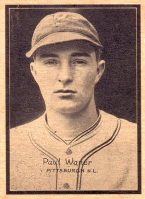 1931 W517 #34 Paul Waner Front