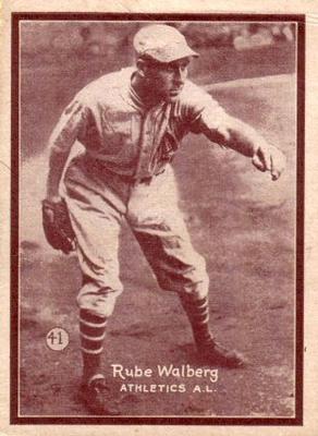 1931 W517 #41 Rube Walberg Front