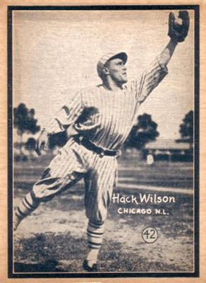 1931 W517 #42 Hack Wilson Front