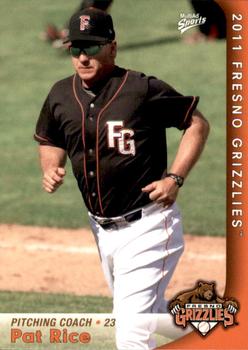 2011 MultiAd Fresno Grizzlies #20 Pat Rice Front