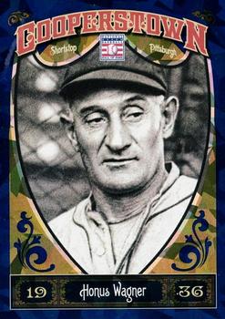 2013 Panini Cooperstown - Blue Crystal #14 Honus Wagner Front