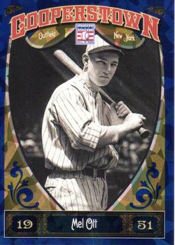 2013 Panini Cooperstown - Blue Crystal #31 Mel Ott Front