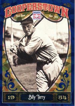 2013 Panini Cooperstown - Blue Crystal #40 Bill Terry Front