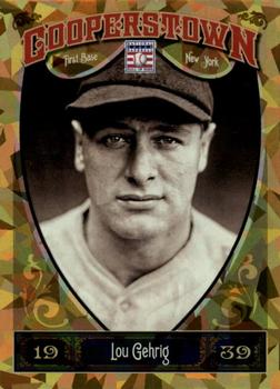 2013 Panini Cooperstown - Gold Crystal #1 Lou Gehrig Front