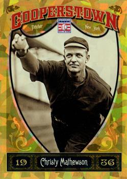 2013 Panini Cooperstown - Gold Crystal #4 Christy Mathewson Front