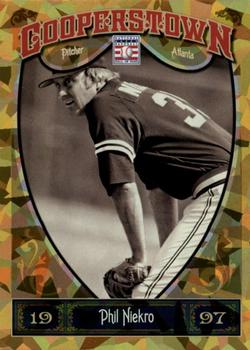 2013 Panini Cooperstown - Gold Crystal #86 Phil Niekro Front