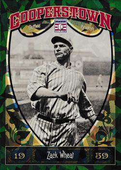 2013 Panini Cooperstown - Green Crystal #22 Zack Wheat Front