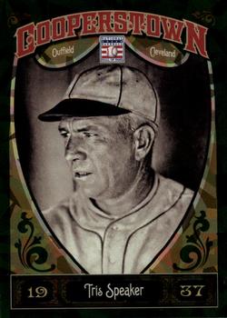 2013 Panini Cooperstown - Green Crystal #3 Tris Speaker Front