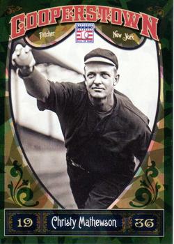 2013 Panini Cooperstown - Green Crystal #4 Christy Mathewson Front