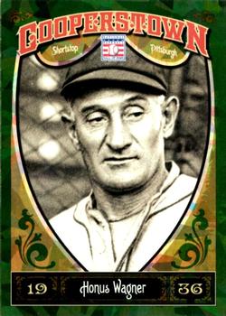 2013 Panini Cooperstown - Green Crystal #14 Honus Wagner Front