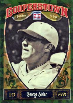 2013 Panini Cooperstown - Green Crystal #30 George Sisler Front