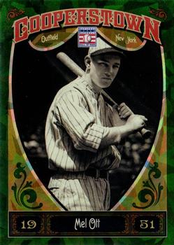 2013 Panini Cooperstown - Green Crystal #31 Mel Ott Front