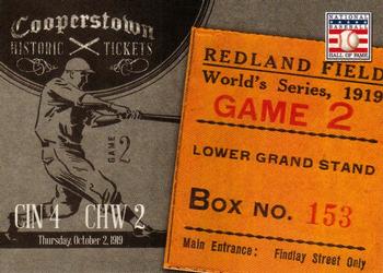 2013 Panini Cooperstown - Historic Tickets #2 1919 World Series Front