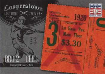 2013 Panini Cooperstown - Historic Tickets #3 1920 World Series Front