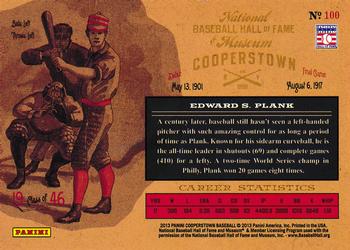 2013 Panini Cooperstown - Lumberjacks #100 Eddie Plank Back
