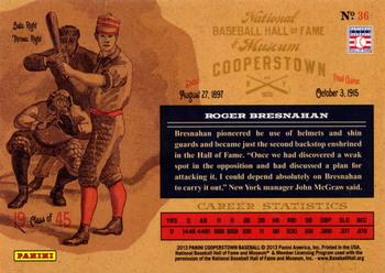 2013 Panini Cooperstown - Lumberjacks #36 Roger Bresnahan Back