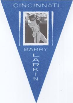 2013 Panini Cooperstown - Pennants Blue #18 Barry Larkin Front