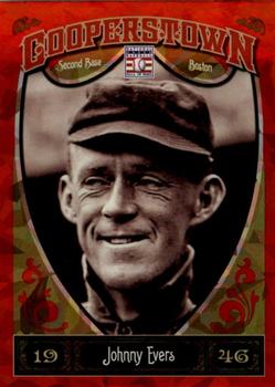 2013 Panini Cooperstown - Red Crystal #9 Johnny Evers Front