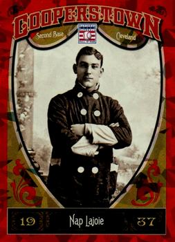 2013 Panini Cooperstown - Red Crystal #19 Nap Lajoie Front