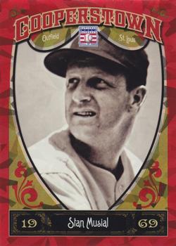 2013 Panini Cooperstown - Red Crystal #56 Stan Musial Front