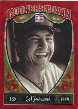 2013 Panini Cooperstown - Red Crystal #90 Carl Yastrzemski Front