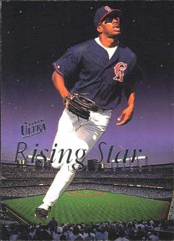 1996 Ultra - Rising Stars #1 Garret Anderson Front