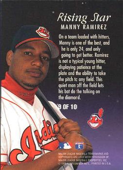 1996 Ultra - Rising Stars #9 Manny Ramirez Back