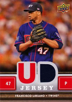 2008 Upper Deck First Edition - UD Jerseys #UDFE-FL Francisco Liriano Front