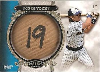 2013 Topps Tier One - Bat Knobs #TOBK-RY Robin Yount Front