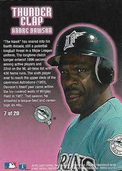 1996 Ultra - Thunder Clap #7 Andre Dawson Back