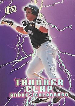 1996 Ultra - Thunder Clap #9 Andres Galarraga Front