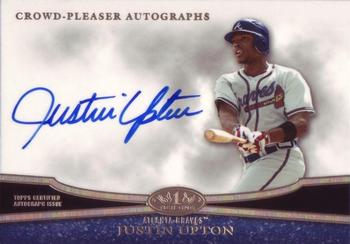 2013 Topps Tier One - Crowd Pleaser Autographs #CPA-JU Justin Upton Front