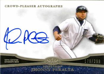 2013 Topps Tier One - Crowd Pleaser Autographs #CPA-JP2 Jhonny Peralta Front