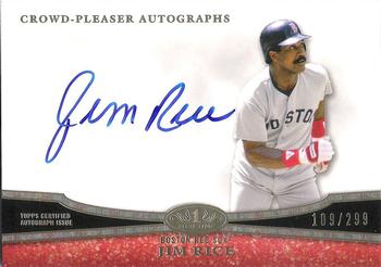 2013 Topps Tier One - Crowd Pleaser Autographs #CPA-JR1 Jim Rice Front