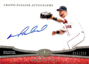 2013 Topps Tier One - Crowd Pleaser Autographs #CPA-MN1 Mike Napoli Front