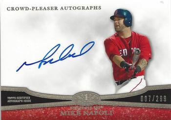 2013 Topps Tier One - Crowd Pleaser Autographs #CPA-MN2 Mike Napoli Front