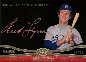 2013 Topps Tier One - Crowd Pleaser Autographs Red Ink #CPA-FL2 Fred Lynn Front