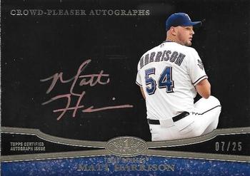 2013 Topps Tier One - Crowd Pleaser Autographs Red Ink #CPA-MH2 Matt Harrison Front