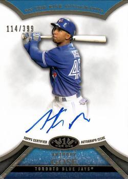 2013 Topps Tier One - On the Rise Autographs #ORA-AG1 Anthony Gose Front