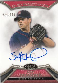 2013 Topps Tier One - On the Rise Autographs #ORA-SD1 Scott Diamond Front