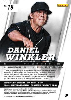 2013 Panini Prizm Perennial Draft Picks #19 Daniel Winkler Back