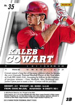 2013 Panini Prizm Perennial Draft Picks #35 Kaleb Cowart Back