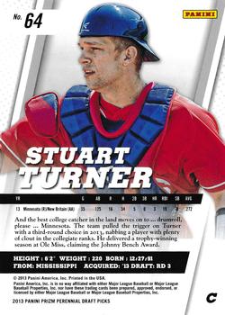 2013 Panini Prizm Perennial Draft Picks #64 Stuart Turner Back