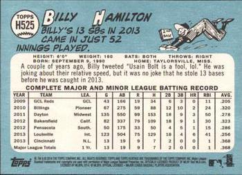 2014 Topps Heritage #H525 Billy Hamilton Back