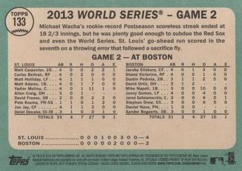 2014 Topps Heritage #133 World Series Game 2: Wacha Waxes Red Sox Back