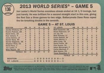 2014 Topps Heritage #136 World Series Game 5: Cardinals Dealt Losing Hand Back