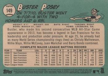 2014 Topps Heritage #149 Buster Posey Back