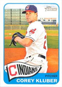 2014 Topps Heritage #338 Corey Kluber Front