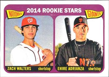 2014 Topps Heritage #24 Zach Walters / Ehire Adrianza Front