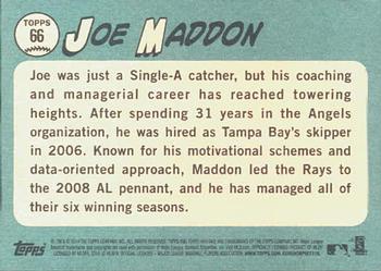 2014 Topps Heritage #66 Joe Maddon Back